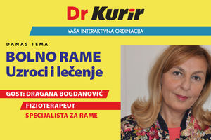 DANAS U EMISIJI DR KURIR UŽIVO SA FIZIOTERAPEUTOM Dragana Bogdanović je specijalista za rame i otkriva vam sve što niste znali o bolovima u ramenu i kako ih lečiti
