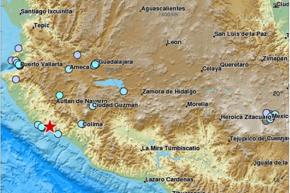 SNAŽAN ZEMLJOTRES U MEKSIKU: Potres jačine 5,8 stepeni po Rihteru registrovan na obali Pacifika