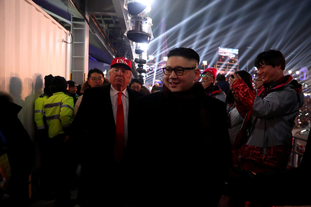 (VIDEO) SKANDAL NA SVEČANOM OTVARANJU OLIMPIJSKIH IGARA: Tramp i Kim Džong-un izbačeni sa stadiona