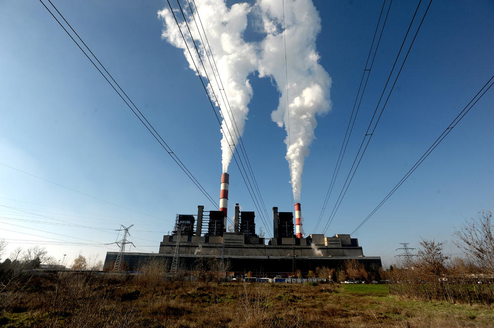 TENT, Termoelektrana Nikola Tesla, EPS, Elektroprivreda Srbije, dimnjak, odžak, fabrički dimnjak