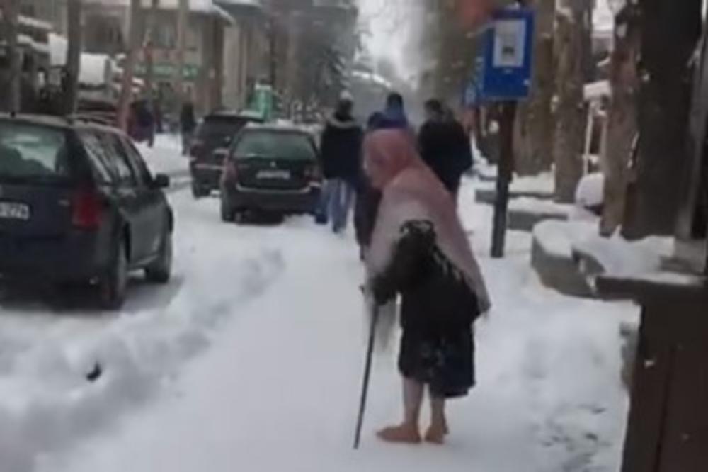 (VIDEO) BAKA PROSJAK OLADILA DOBROČINITELJA: Kupio joj tople čizme, ali ga je njena reakcija zaledila