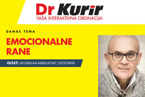 DANAS U EMISIJI DR KURIR UŽIVO SA OSTEOPATOM: Dr Dragan Anđelković govori na temu emocionalnih rana