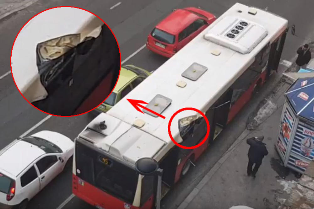 (VIDEO) DRAMA U ZEMUNU: Eksplozija u gradskom autobusu, povređena žena!