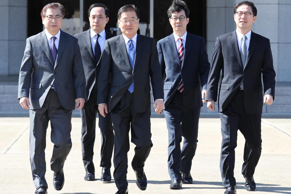 HOĆE DA POMIRE KIMA I TRAMPA: Delegacija Južne Koreje stigla u Pjongjang
