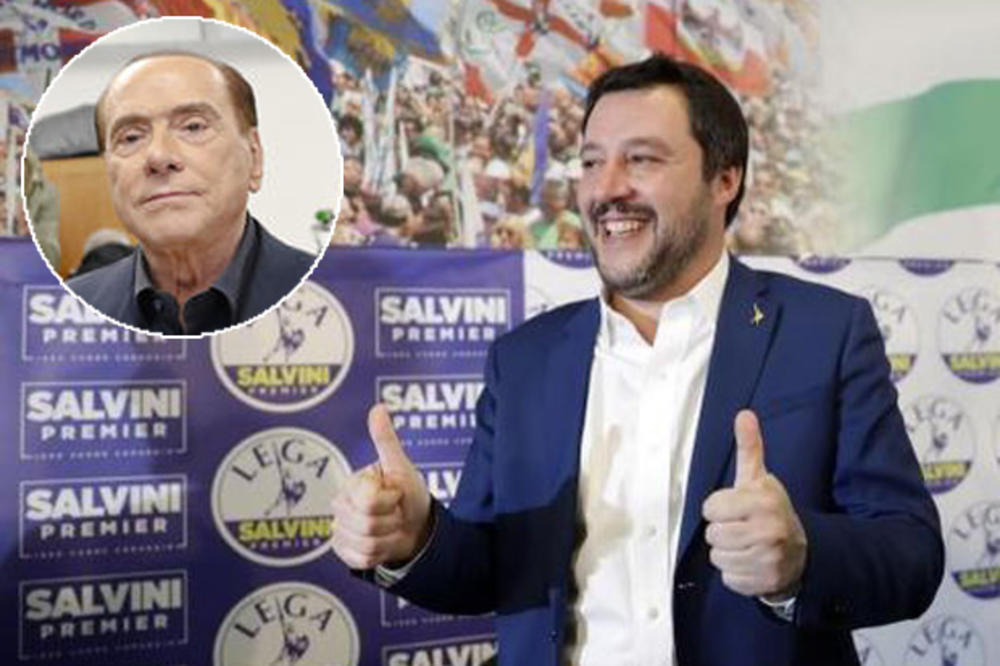 BERLUSKONI ĆE ODRŽATI PREDIZBORNO OBEĆANJE: Podrška Mateu Salviniju za mesto premijera