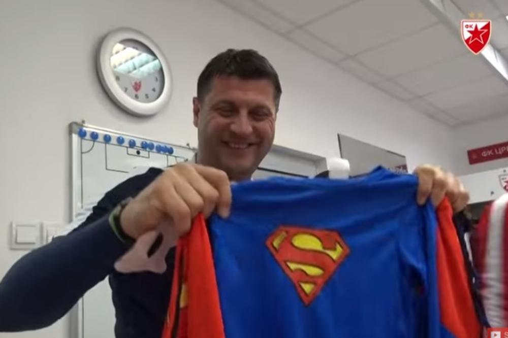 (VIDEO) ZVEZDIN SUPERMEN: Vladan Milojević dobio originalan poklon od igrača za rođendan