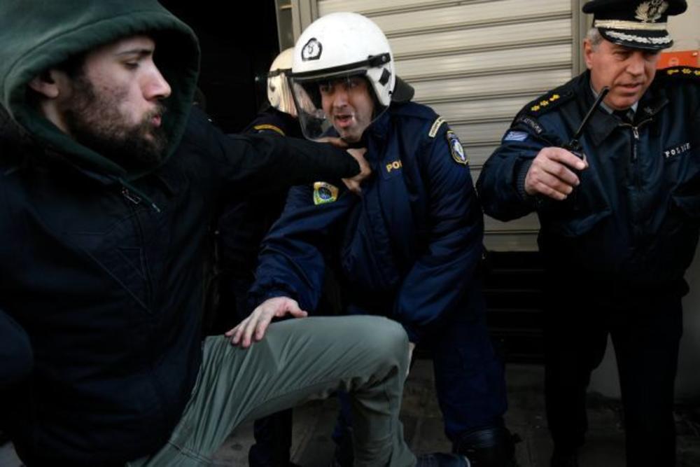 Sukob anarhista i policije u Solunu