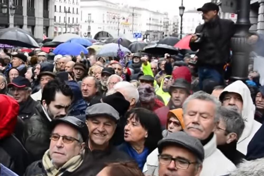 PROTEST NAJSTARIJIH: Hiljade penzionera na ulicama španskih gradova