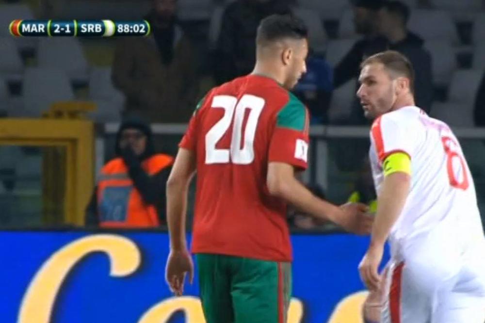 (FOTO) BANE SA TRAKOM: Ivanović bio kapiten Srbije protiv Maroka
