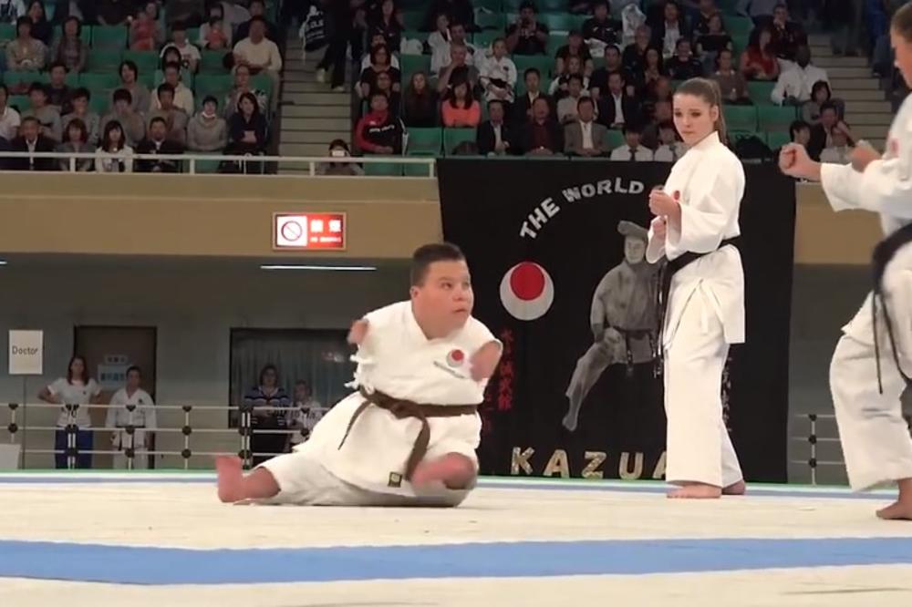 (VIDEO) STRAŠNO I DIVNO U ISTO VREME: Ceo svet da uči od ovog dečaka! Mladi Holanđanin bez ruku i nogu šampion u karateu!