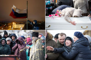 (VIDEO) DAN ŽALOSTI U RUSIJI: Počele sahrane žrtava požara u tržnom centru, plač i lelek odjekuju po Kemerovu