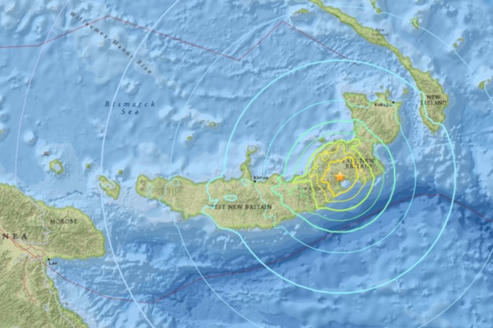TRESE SE ZEMLJA: Snažan zemljotres kod Papue Nove Gvineje! Opasnost od cunamija!