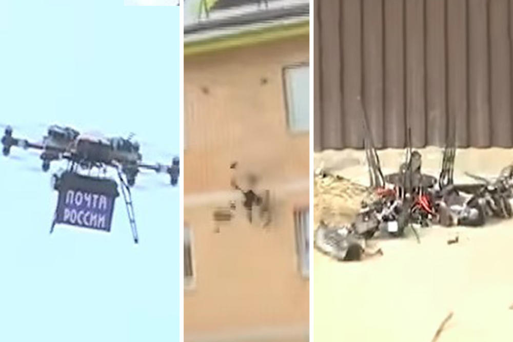(VIDEO) BRUKA ŽIVA! Rusi ponosno predstavili dron koji nosi poštu, on se zakucao u zid!