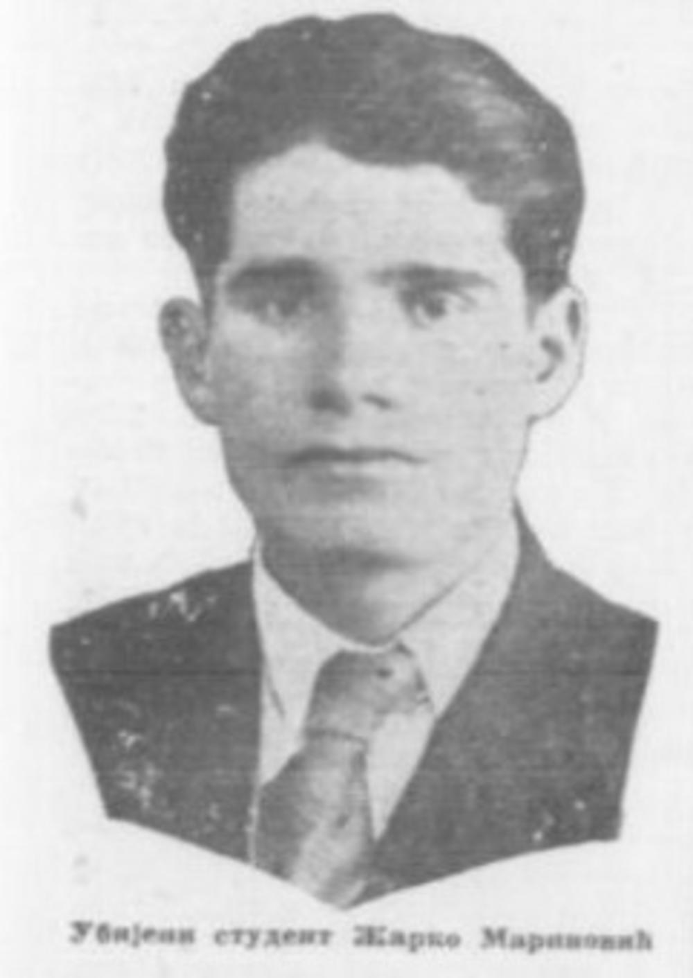 Ubijeni Student Žarko Marinović