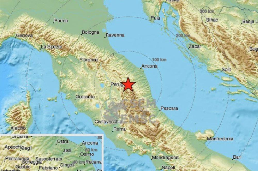 (VIDEO) ZATRESLA SE ITALIJA: Zemljotres jačine 4,7 stepeni pogodio središnji deo zemlje! Škole zatvorene!