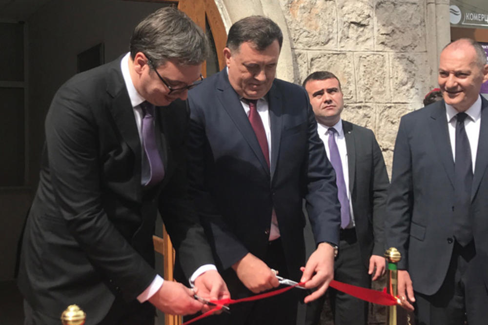 VUČIĆ I DODIK PRESEKLI VRPCU: Otvoren konzulat Srbije u Trebinju