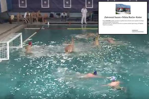 (FOTO) ZALIVEN GORKIM SUZAMA CRNOGORSKIH AJKULA: Kotorani održavaju pomen bazenu koji ne radi već godinu dana