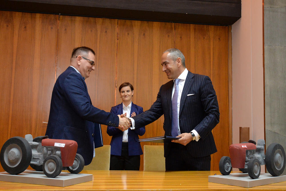(FOTO) PRISUSTVOVALI NEDIMOVIĆ I BRNABIĆEVA: Potpisan kupoprodajni ugovor za IMT