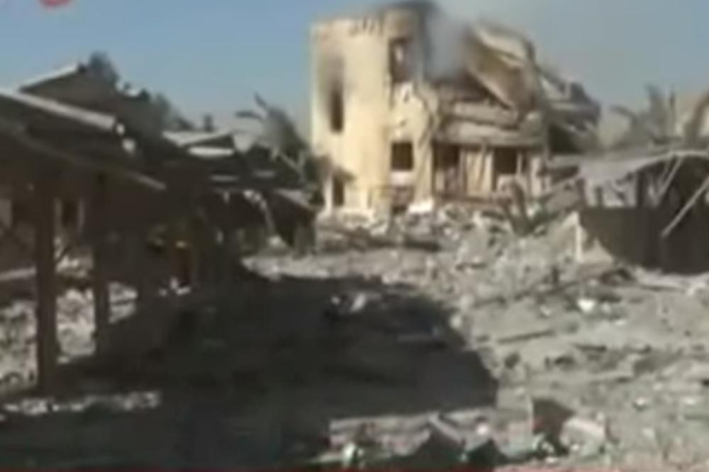 (VIDEO) SVE SRAVNJENO DO TEMELJA: Ovaj objekat je bio jedna od glavnih meta napada u Siriji, a evo zašto je izuzetno važan
