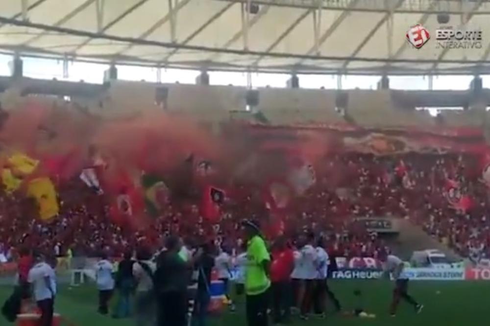 (VIDEO) OVO IMA SAMO U BRAZILU: Pogledajte kakvu je atmosferu napravilo 50.000 navijača na treningu Flamenga na Marakani!