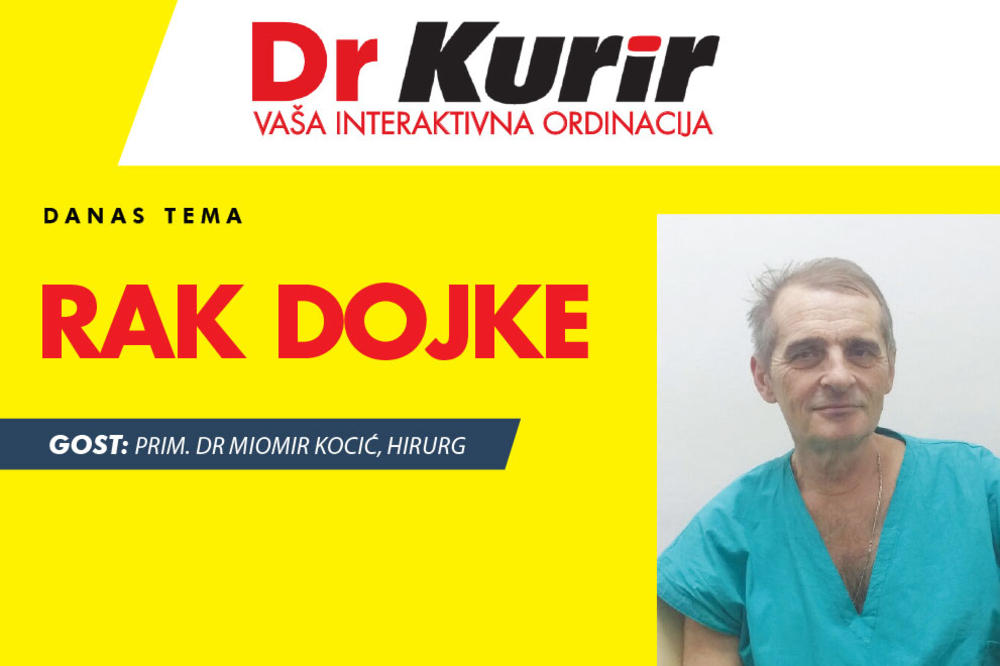 DANAS U EMISIJI DR KURIR UŽIVO SA HIRURGOM Sa prim. dr Miomirom Kocićem razgovaramo o raku dojke, uzrocima nastanka i lečenju!