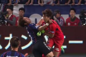 (VIDEO) STRAVA I UŽAS NA TERENU: Reprezentativac Japana polomio jagodičnu kost i  ostao bez zuba!