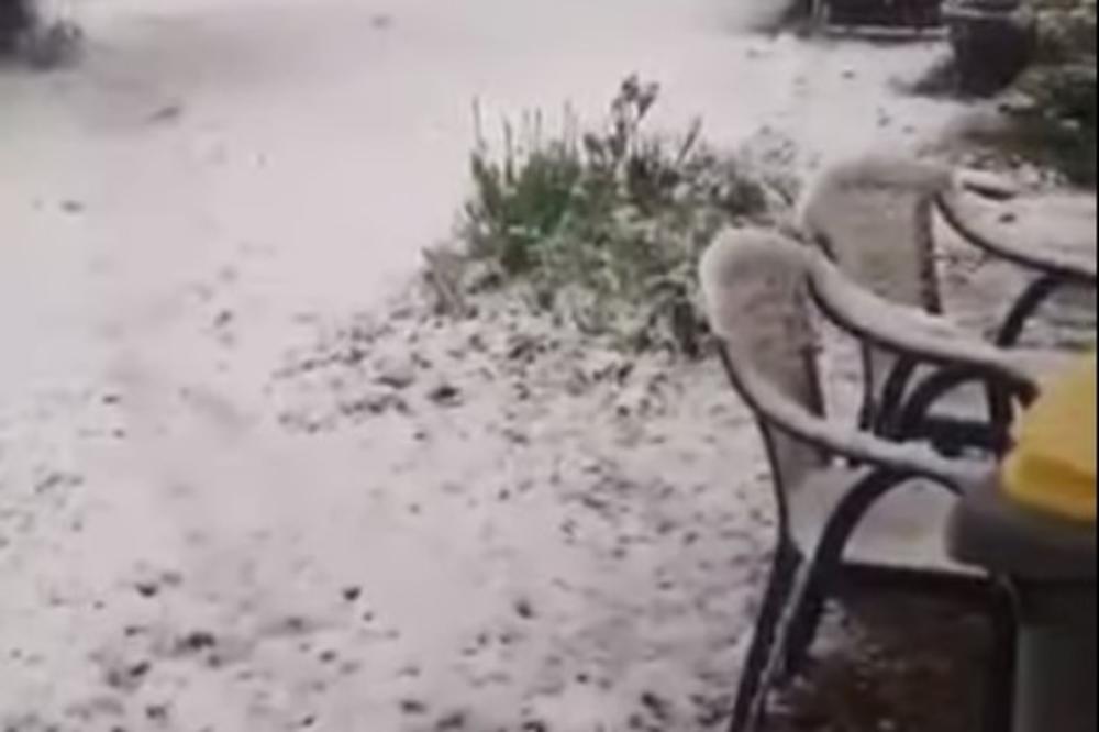 (VIDEO) GDE JE TO PROLEĆE: U Normandiji pao sneg, hladni talas pogodio Francusku