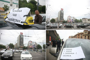 JUTROS STE KASNILI U ŠKOLU I NA POSAO: Evo šta traže taksisti koji protestuju na Slaviji i u Nemanjinoj (KURIR TV)