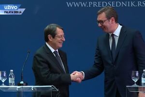 UŽIVO IZ PALATE SRBIJA Vučić: Prijateljstvo s Kiprom je iskreno, naš prijatelj Nikos nas potpuno razume, zato se toliko uzdamo u podršku Kipra