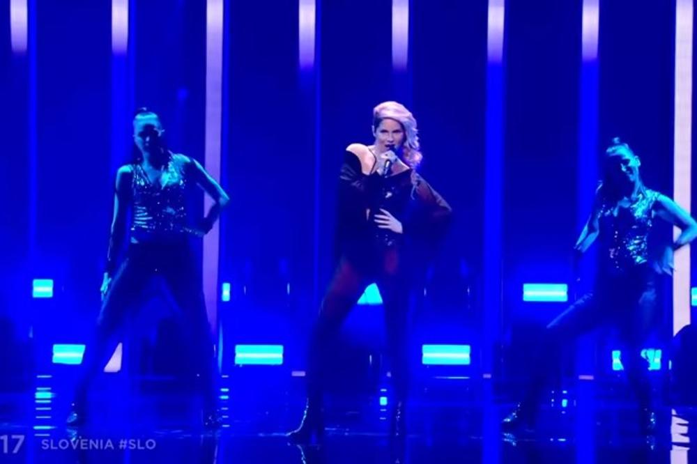 MUK U DVORANI! MUZIKA STALA USRED NASTUPA: Slovenačka pevačica na Evroviziji uradila nešto o čemu svi pričaju! (VIDEO)