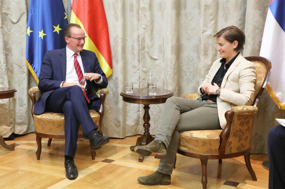 PREMIJERKA SE SASTALA SA KRIHBAUMOM: Nemačka značajan strateški partner Srbije