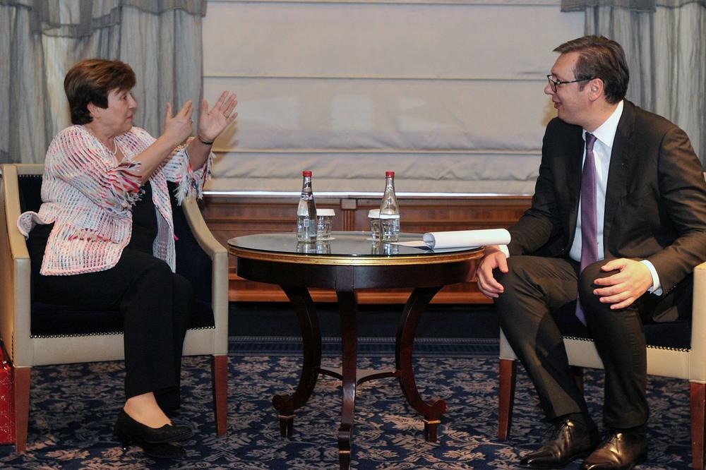 VUČIĆ SA KRISTALINOM GEORGIJEVOM: Sastanak u Sofiji sa direktorkom Svetske banke (FOTO)