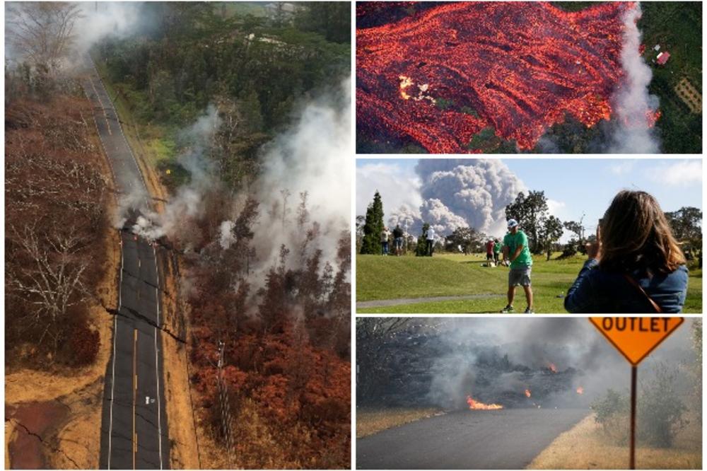 VATRENA APOKALIPSA! UŽAS NA HAVAJIMA: Lava kulja iz zemlje, vulkan bljuje oganj i pepeo! Užarena masa guta kuće, kreće nova evakuacija! (VIDEO, FOTO)