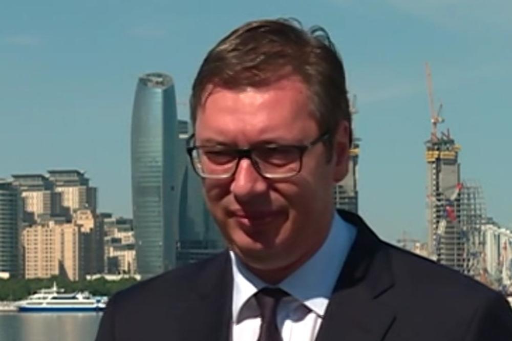 VUČIĆ U BAKUU: Važno nam je što imamo Azerbejdžan na našoj strani