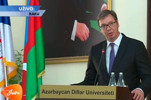 OTVOREN CENTAR ZA SRPSKI JEZIK U BAKUU: Predsedniku Vučiću uručen počasni doktorat, studentima poručio da im znanje niko ne može oduzeti