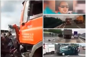 SMRT UŽIVO! VOZAČ MINIBUSA  NA FEJSBUKU PRENOSIO KAKO NA NJEGA NALEĆE KAMON: 9 Rumuna poginulo u direktnom sudaru u Mađarskoj! Ljudi zdrobljeni, delovi vozila i tela razbacani po putu! (UZNEMIRUJUĆI VIDEO 18+)