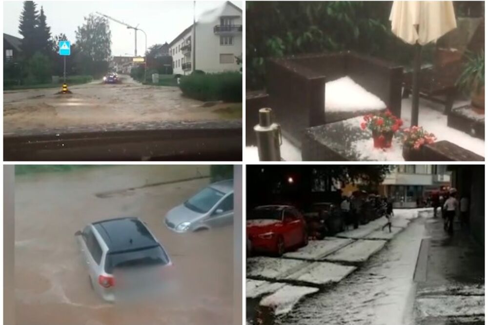 NEVREME OJADILO ŠVAJCARSKU: Cirih ostao bez vode za piće, oluja čupala stabla, grad razbijao, a voda poplavila pola zemlje! (VIDEO)