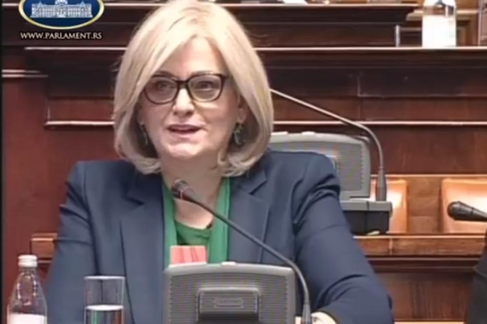 VANREDNA SEDNICA SKUPŠTINE: Guvernerka Tabaković obrazlaže zakone