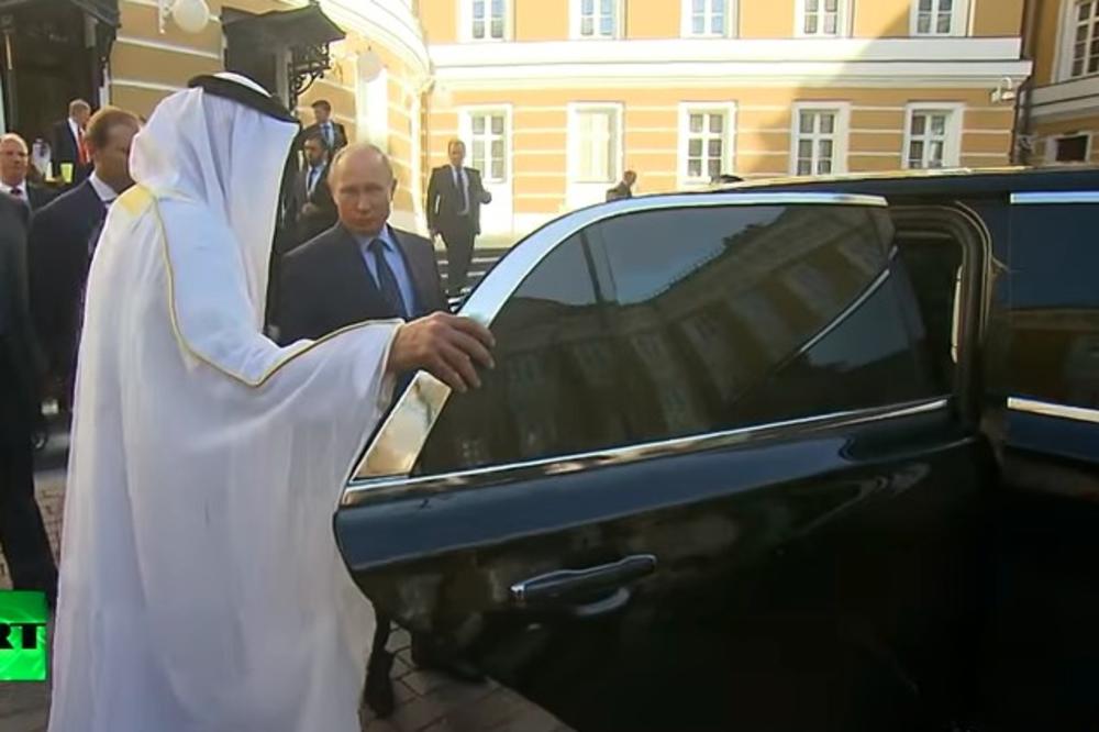 KORTEŽ KAO SPEJS ŠATL! Putin pokazao princu enterijer svoje nove limuzine, gost oduševljen! (VIDEO)