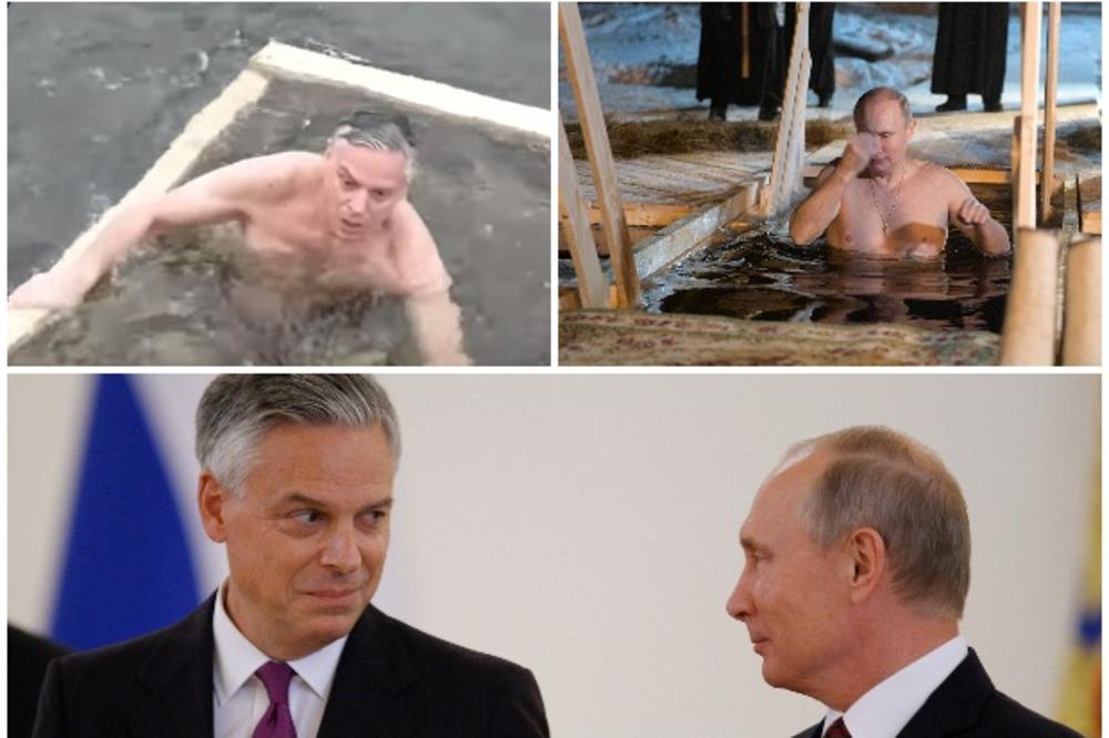 AMERIČKI AMBASADOR PRIZNAO: Ušao sam u ledenu vodu da bih se takmičio s Putinom! Hteo sam 3 puta da zaronim jer ON TAKO RADI! (VIDEO)