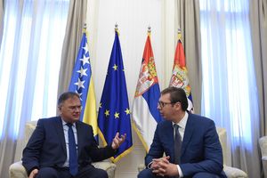 SASTANAK NA ANDRIĆEVOM VENCU, VUČIĆ SA IVANIĆEM: Srbija će uvek poštovati Dejtonski sporazum