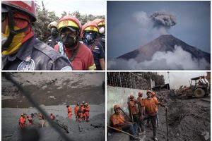 DRAMATIČNO! STRAVIČNE REKE LAVE PONOVO PRETE: Vulkan ubio 100 ljudi u Gvatemali, užarena masa opet krenula u jezivi napad! (FOTO, VIDEO)