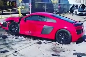 ŠTETA BASNOSLOVNA! Skupoceni Meklaren zabio u Audi R8! (VIDEO)
