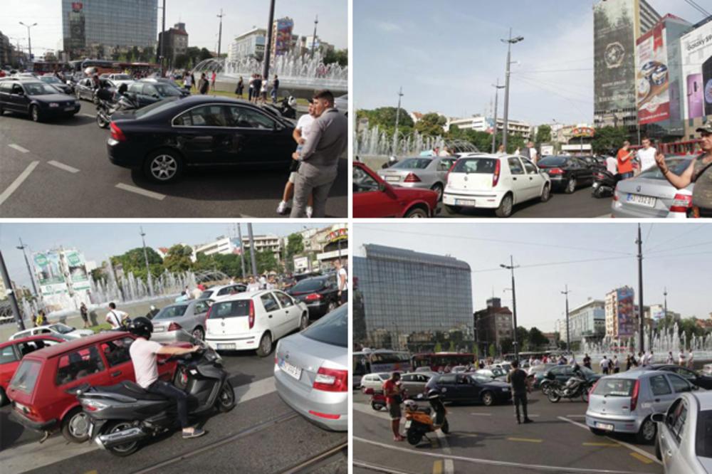 PROTESTI U BEOGRADU ZBOG POSKUPLJENJA GORIVA: Vozači blokirali Gazelu, umalo tuča na Slaviji, kilometarske kolone bile i na auto-putu (KURIR TV)