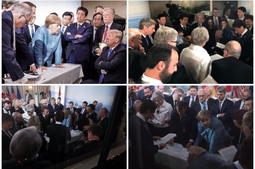 EVO KO JE ZAVODIO RED MEĐU LIDERIMA NA SAMITU G7: Jedna scena snimljena iz različitih uglova postala HIT! O ovome svi pričaju! (FOTO)
