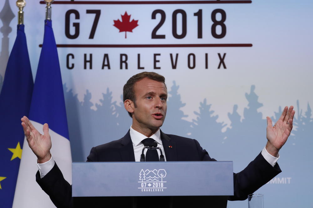 MAKRON ZADOVOLJAN: Zajedničko saopštenje G7 samo prvi korak