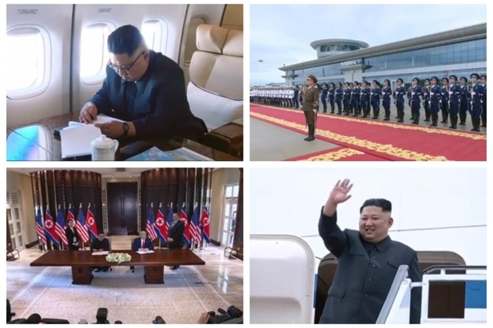 DO SADA NEOBJAVLJENI SNIMCI: Severnokorejci napravili ceo film o Kimovom putu u Singapur, pogledajte kako su ispratili velikog vođu! (VIDEO)