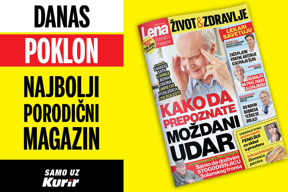 MAGAZIN LENA DANAS UZ KURIR: Prepoznajte moždani udar!