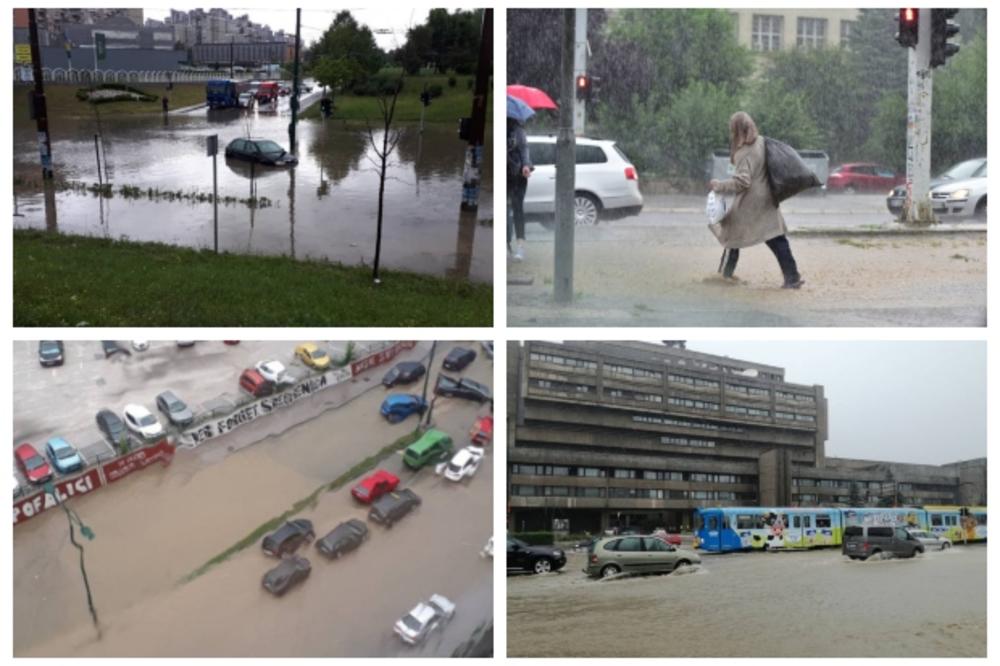 POTOP U SARAJEVU: Veliko nevreme napravilo haos u gradu, ulice se pretvorile u jezera (FOTO, VIDEO)