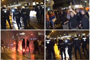 OPŠTI HAOS U BEČU: Posle utakmice Srbi izašli na ulice, policija krenula na njih, a oni ŽESTOKO UZVRATILI! (VIDEO)